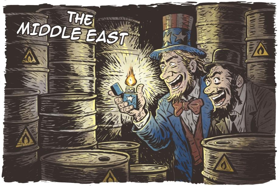 Cartoon: Igniting the powder keg