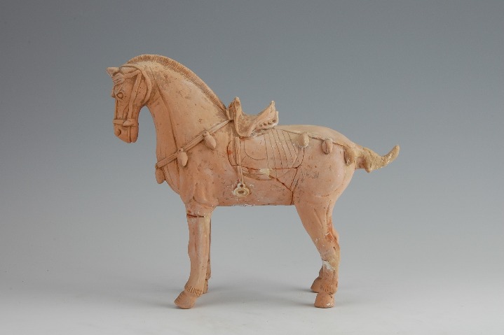 Pottery horse reflects flourishing spirit of Tang Dynasty