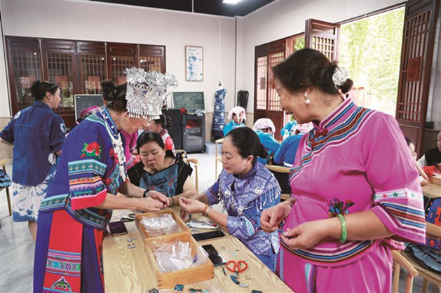 Hechi trains women in ethnic embroidery, leading to better livelihoods