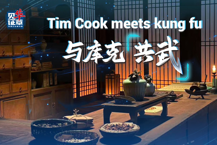 Tim Cook meets kung fu
