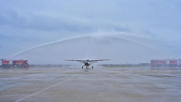 Ningbo Ninghai Airport marks historic first flight