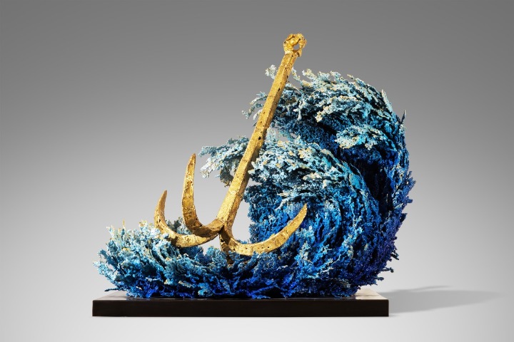 Jiangsu exhibition traces Zhu Bingren's molten copper art