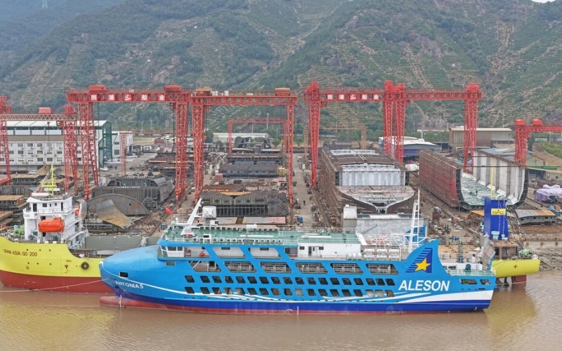 Zhejiang shipbuilding value added hits record in 2025
