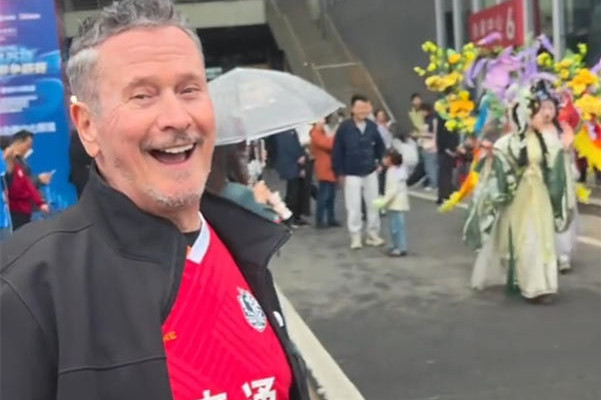 Frenchman treats his father to an exciting night of soccer
