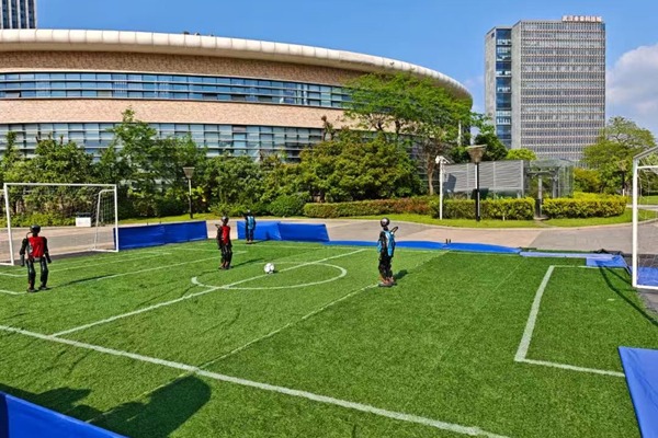 OVC holds inaugural humanoid robot soccer match