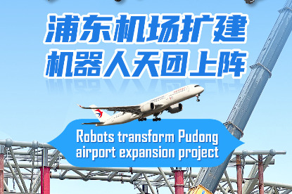 Robots transform Pudong airport expansion project