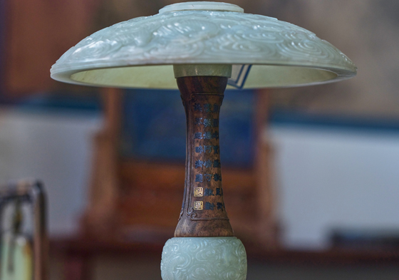 The Palace Museum's hat stand reflects Emperor Qianlong's love of jade