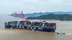 Jintang port area posts record H1 container volume