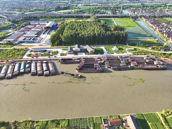 Taizhou opens its first integrated waterway service area