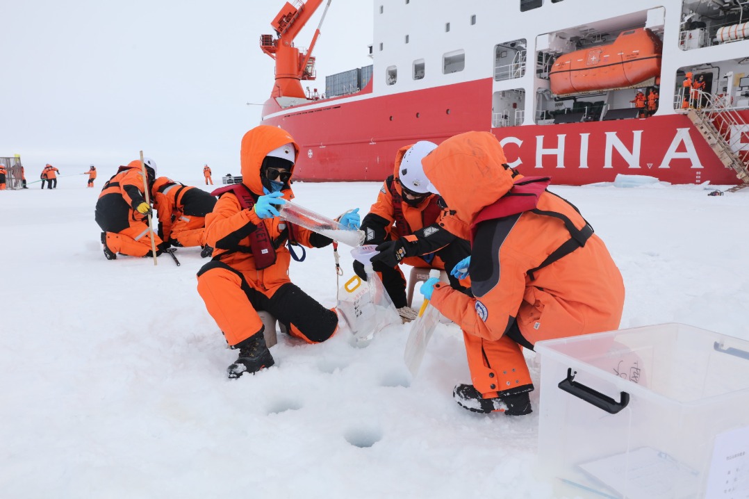 Xuelong sets up record number of Arctic ice stations