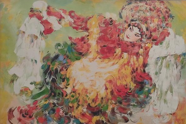 Brocade works show artistic creativity