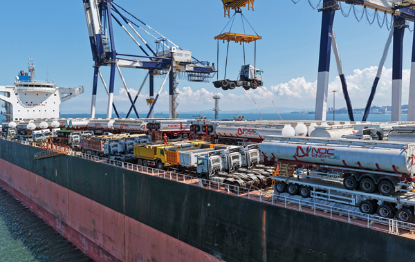 Yantai Port sets new record for China-Africa break-bulk cargo volume