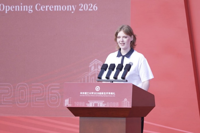 Russian freshman wants to play China's stories to the world